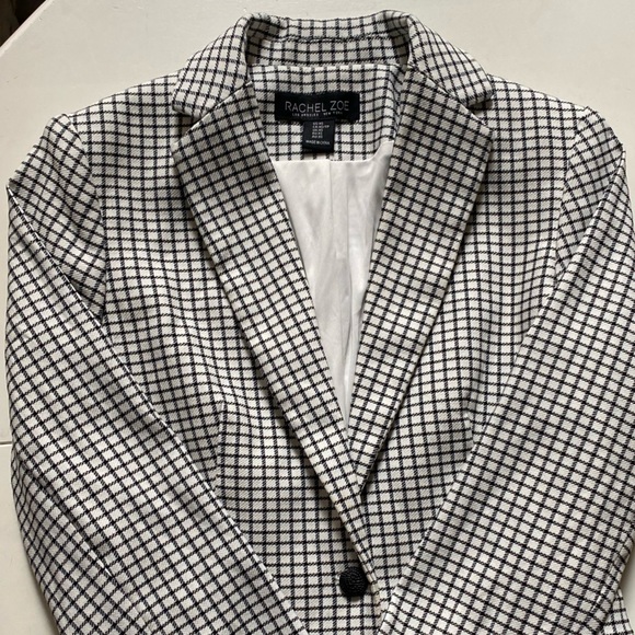 Rachel Zoe black and white blazer - Picture 2 of 3